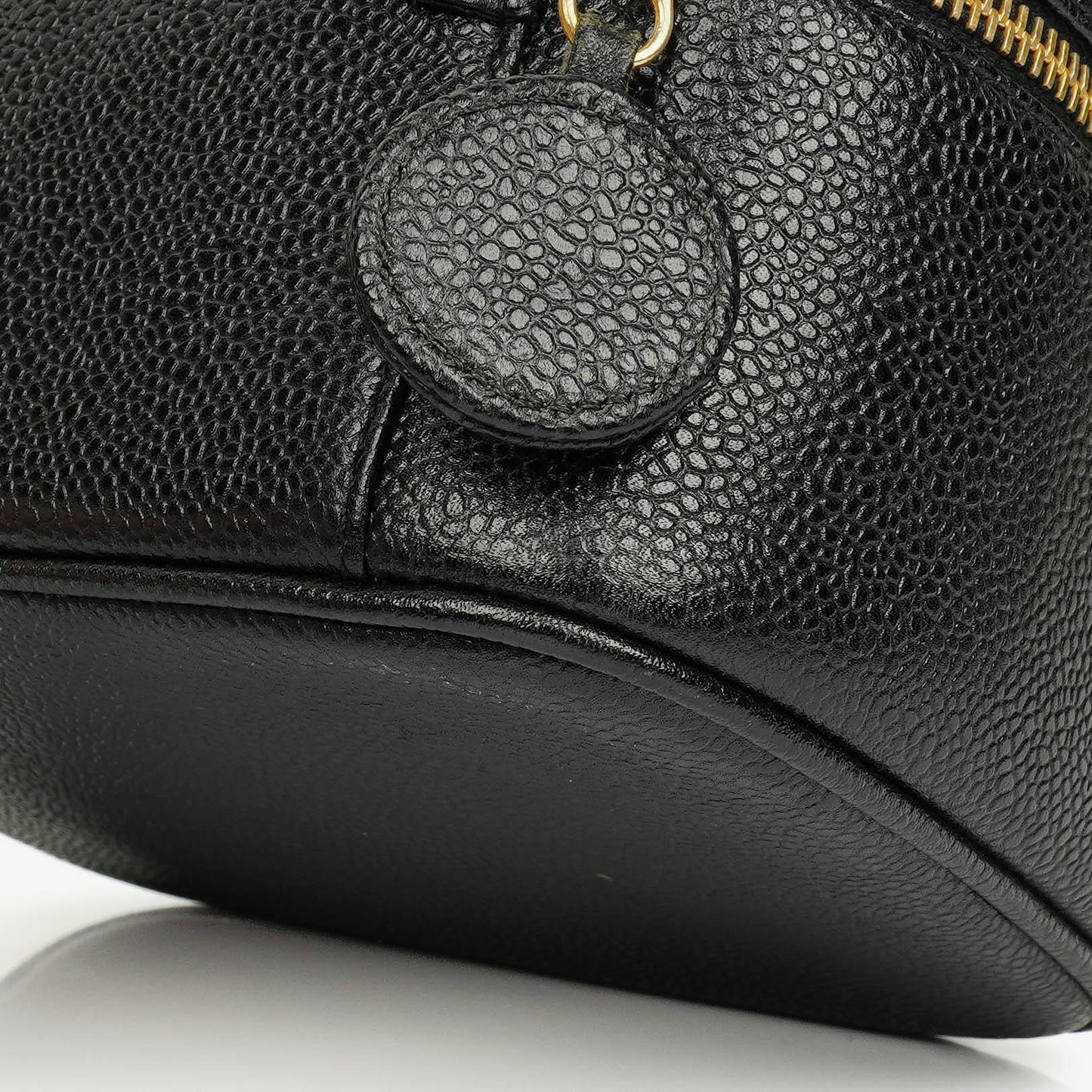 Chanel Black Caviar Leather Vanity Case