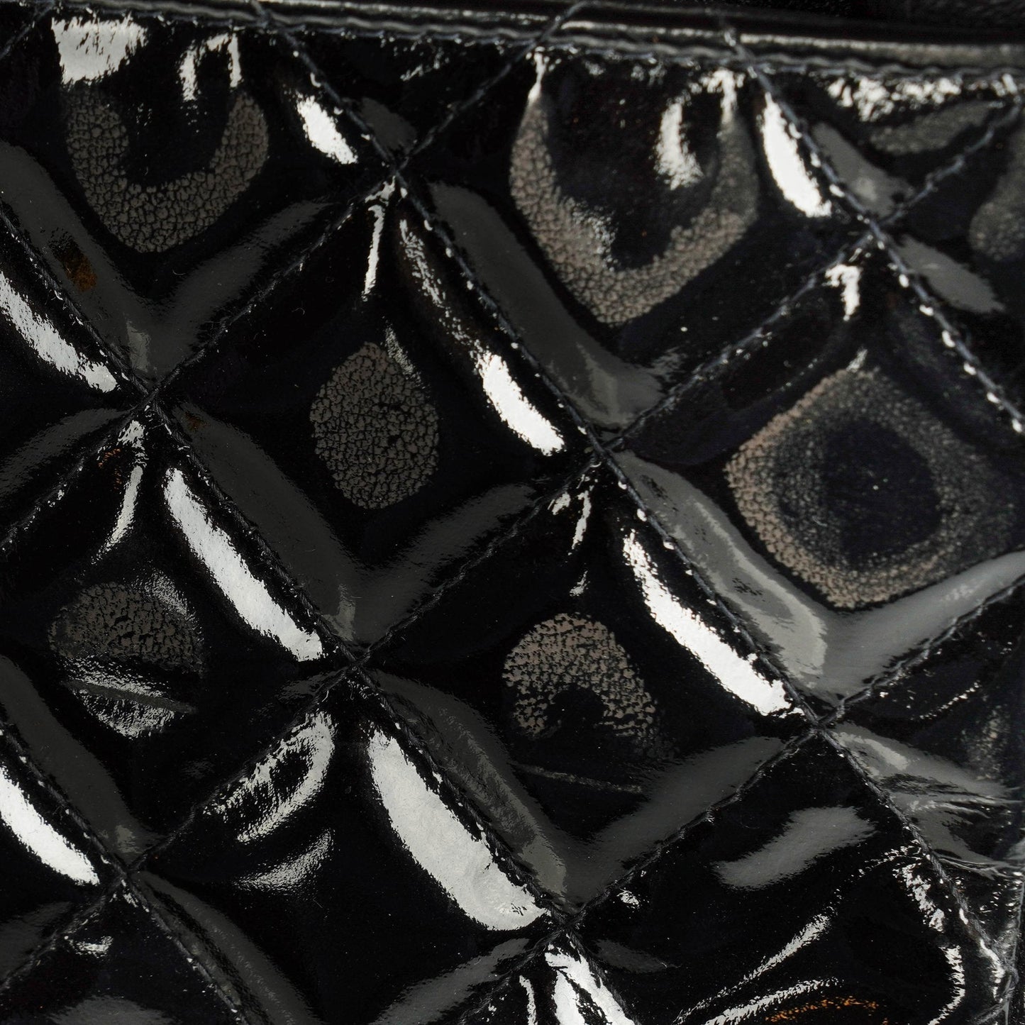 Chanel Black Double-Sided Flap Bag In Quilted Patent Leather