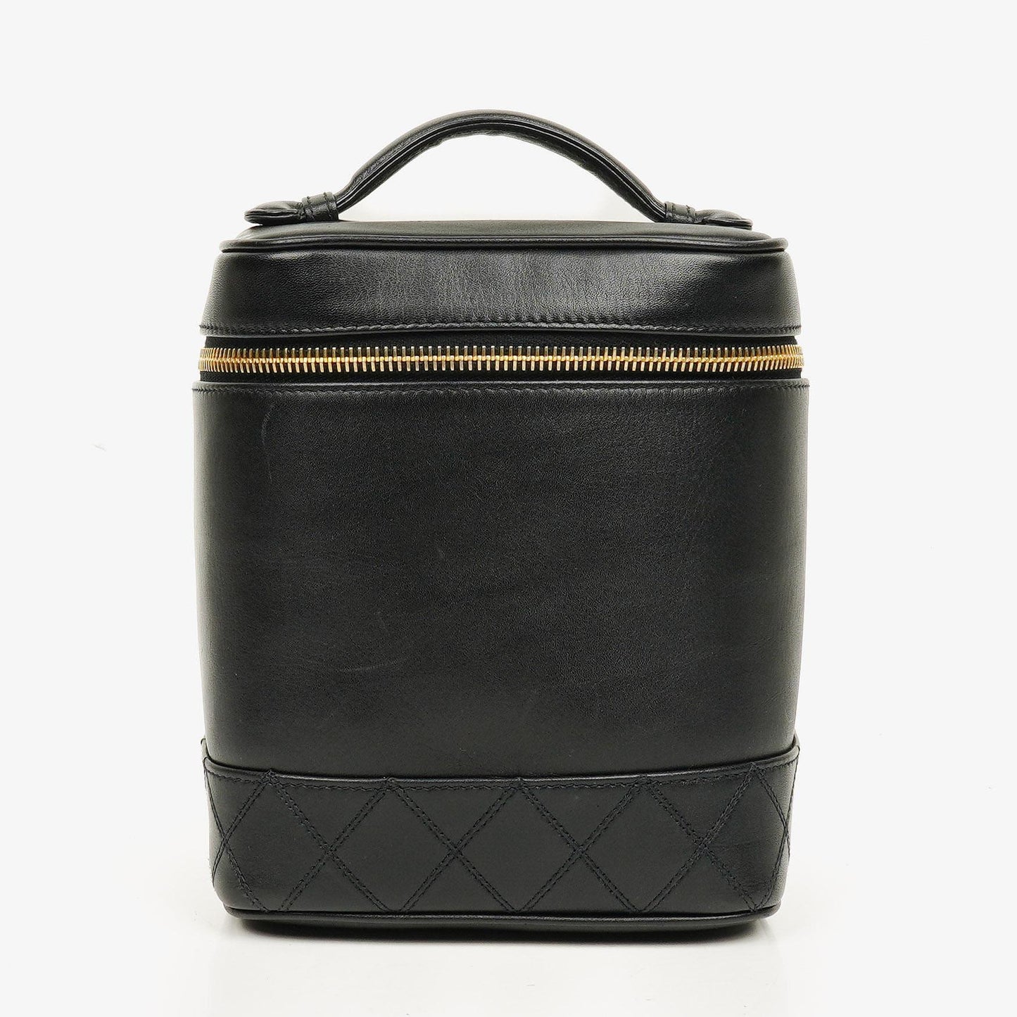 Chanel Black Leather Vanity Case