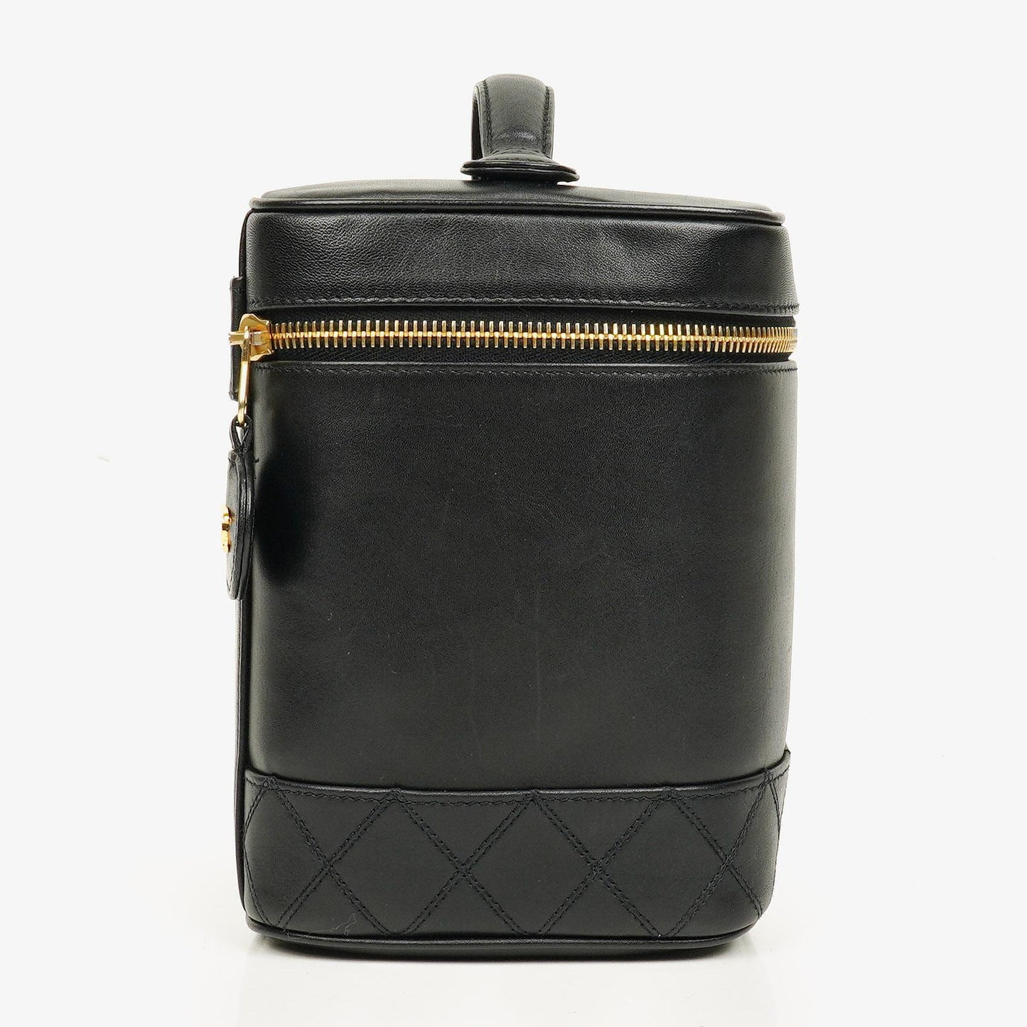 Chanel Black Leather Vanity Case