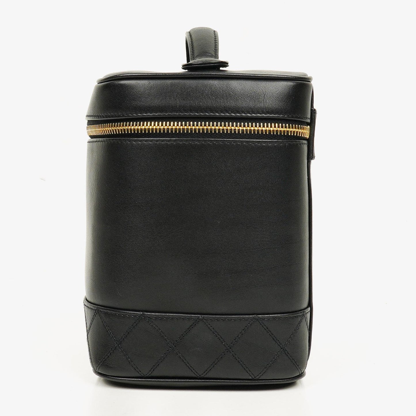 Chanel Black Leather Vanity Case