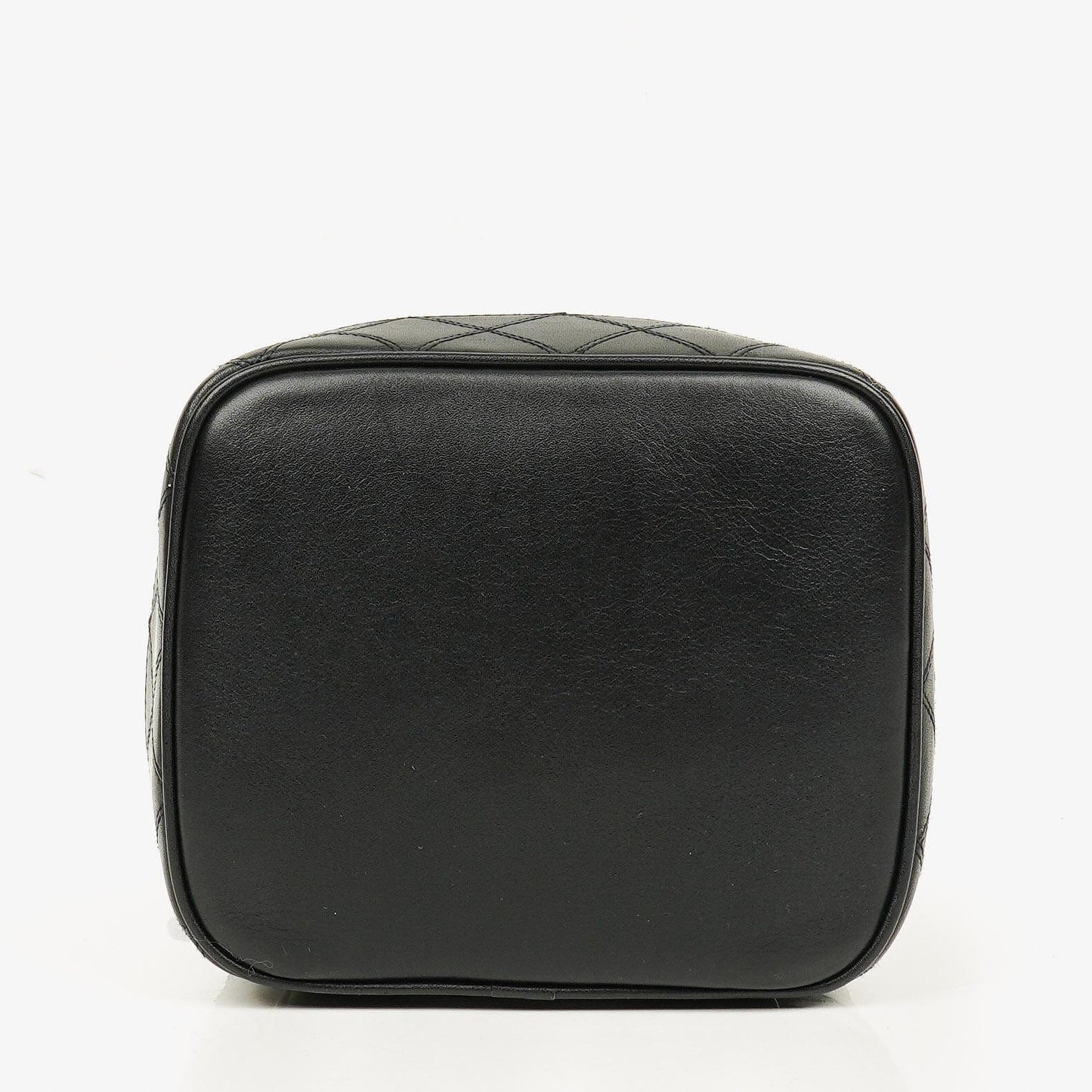 Chanel Black Leather Vanity Case