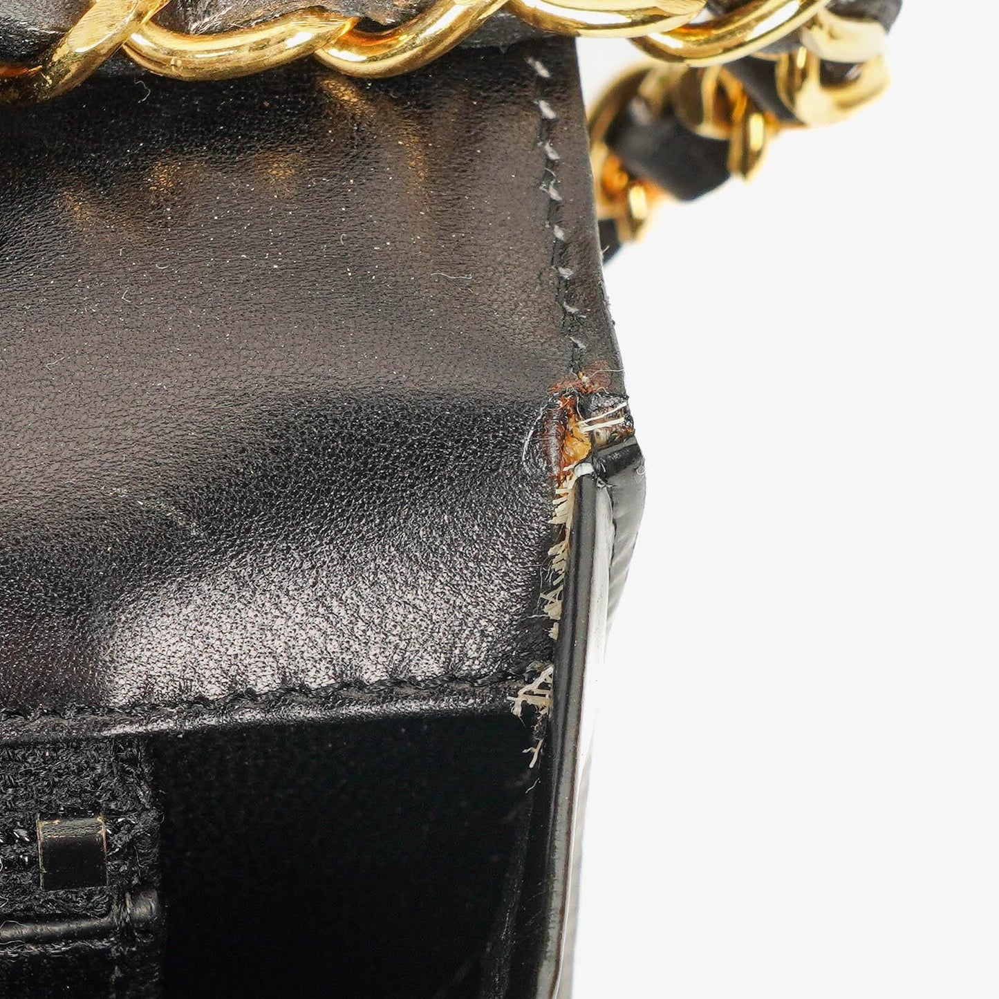 Chanel Black Patent Leather Full Flap With 24k Gold Plated Hardware