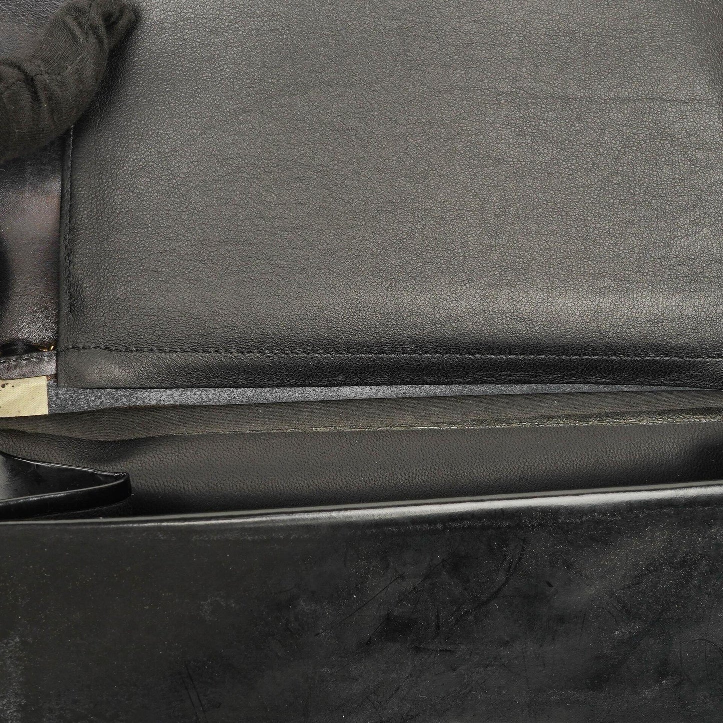 Chanel Black Patent Leather Full Flap With 24k Gold Plated Hardware