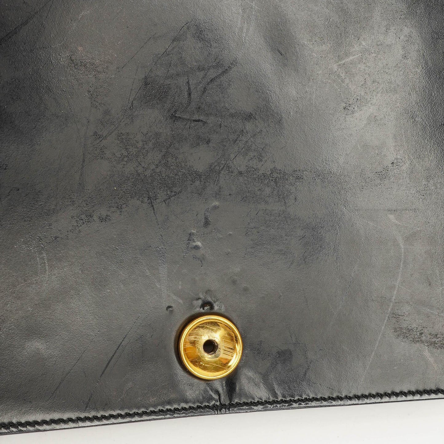 Chanel Black Patent Leather Full Flap With 24k Gold Plated Hardware