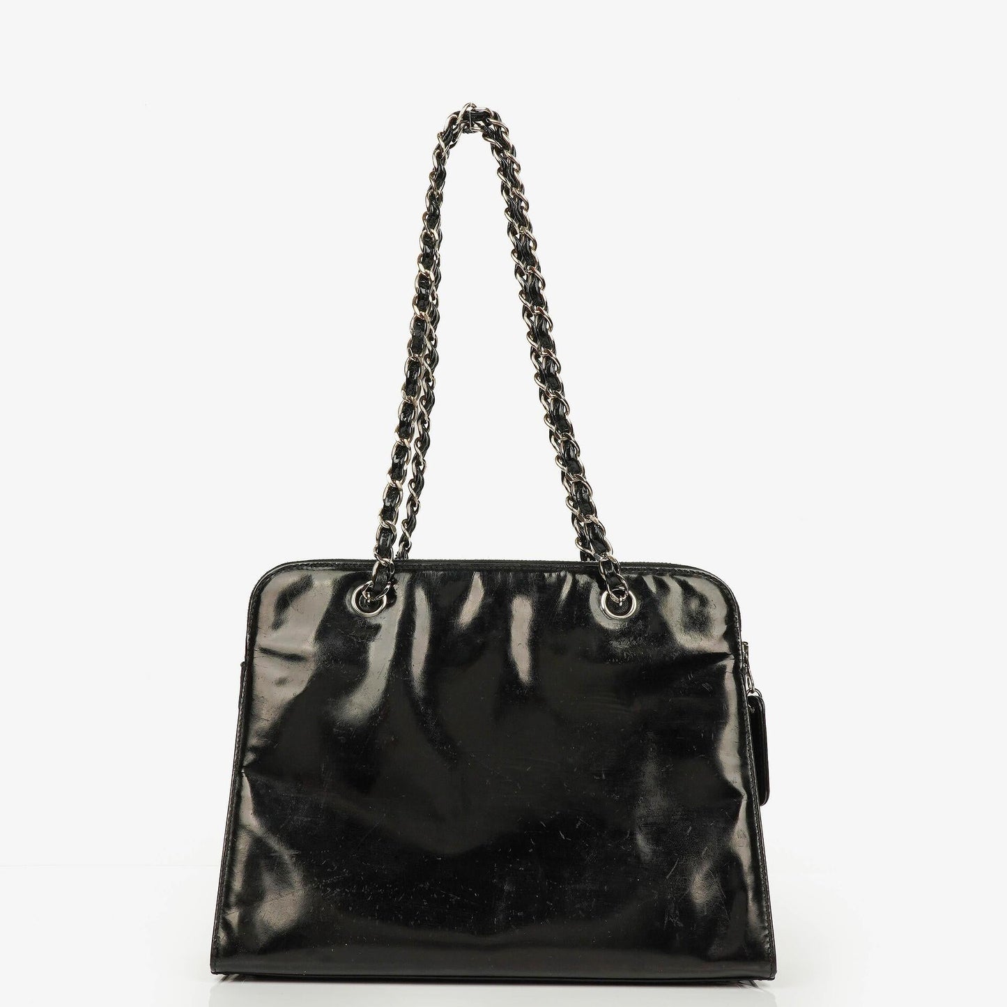 Chanel Black Patent Leather Shoulder Bag