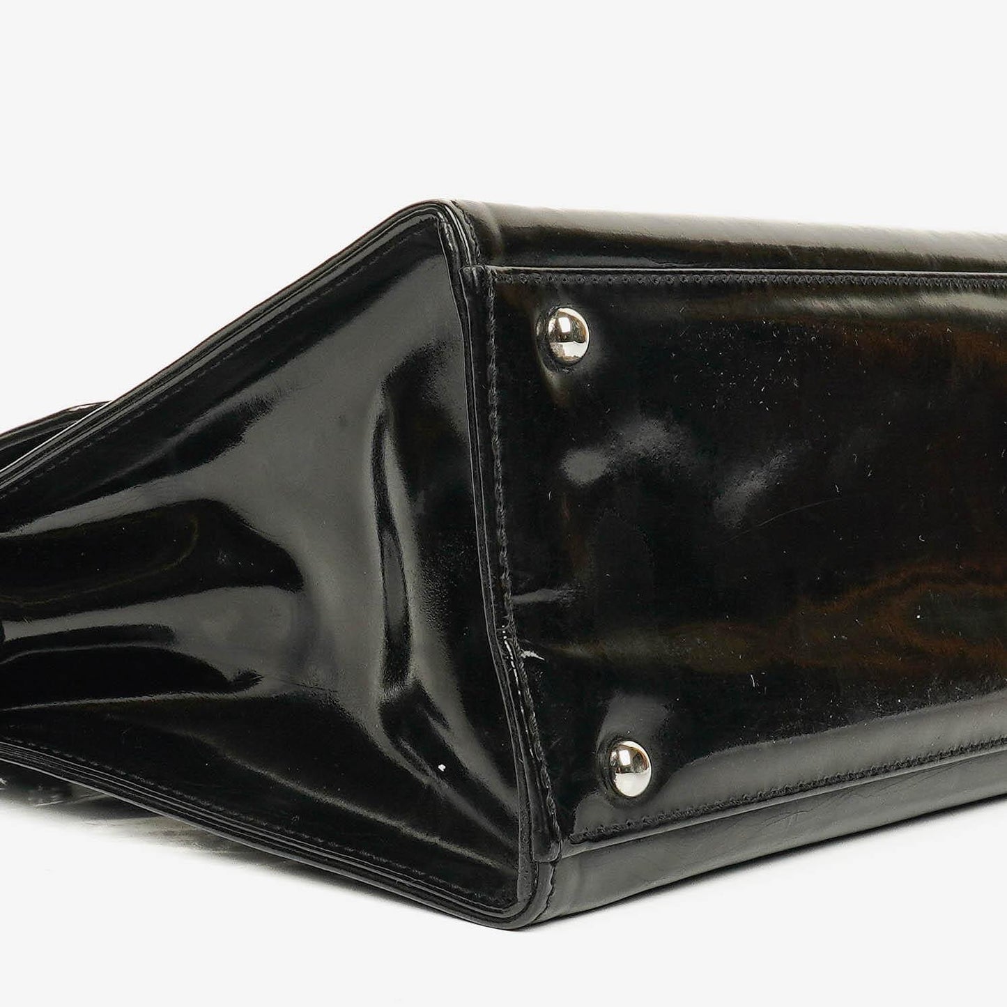 Chanel Black Patent Leather Shoulder Bag