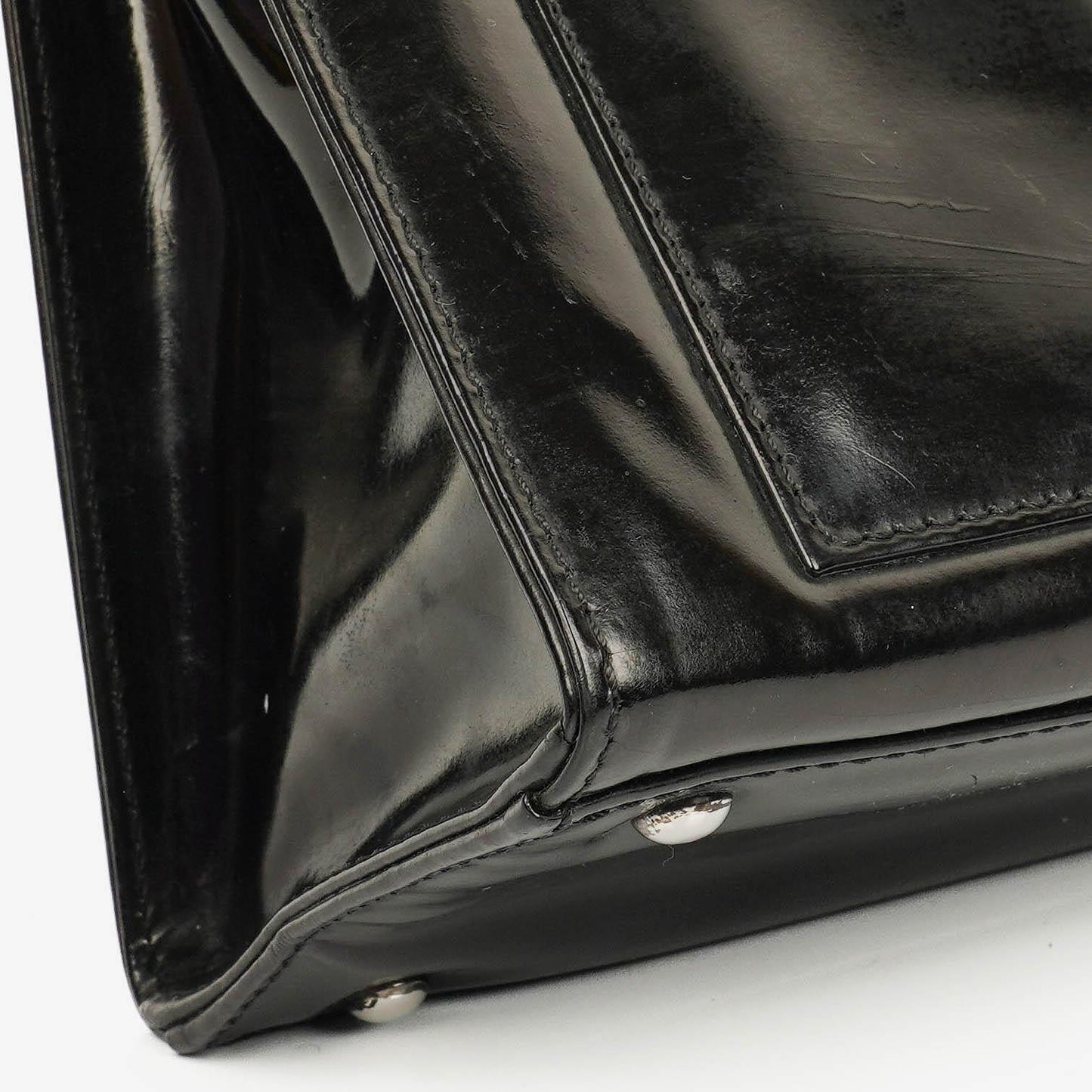 Chanel Black Patent Leather Shoulder Bag