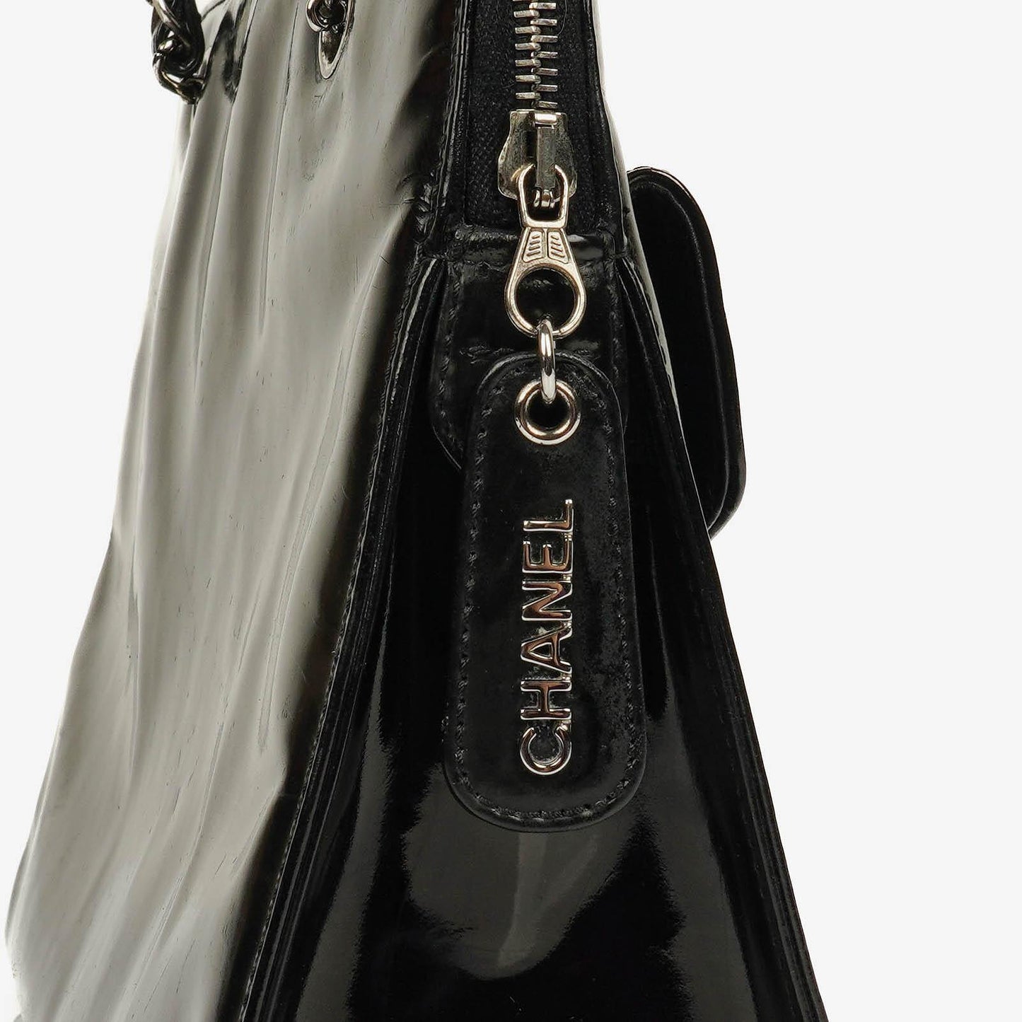 Chanel Black Patent Leather Shoulder Bag