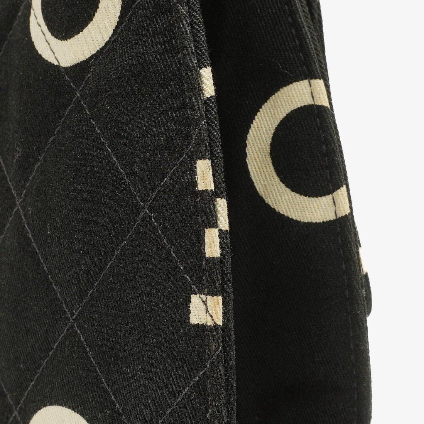 Chanel Black Quilted Canvas Coco ID Chain Bag