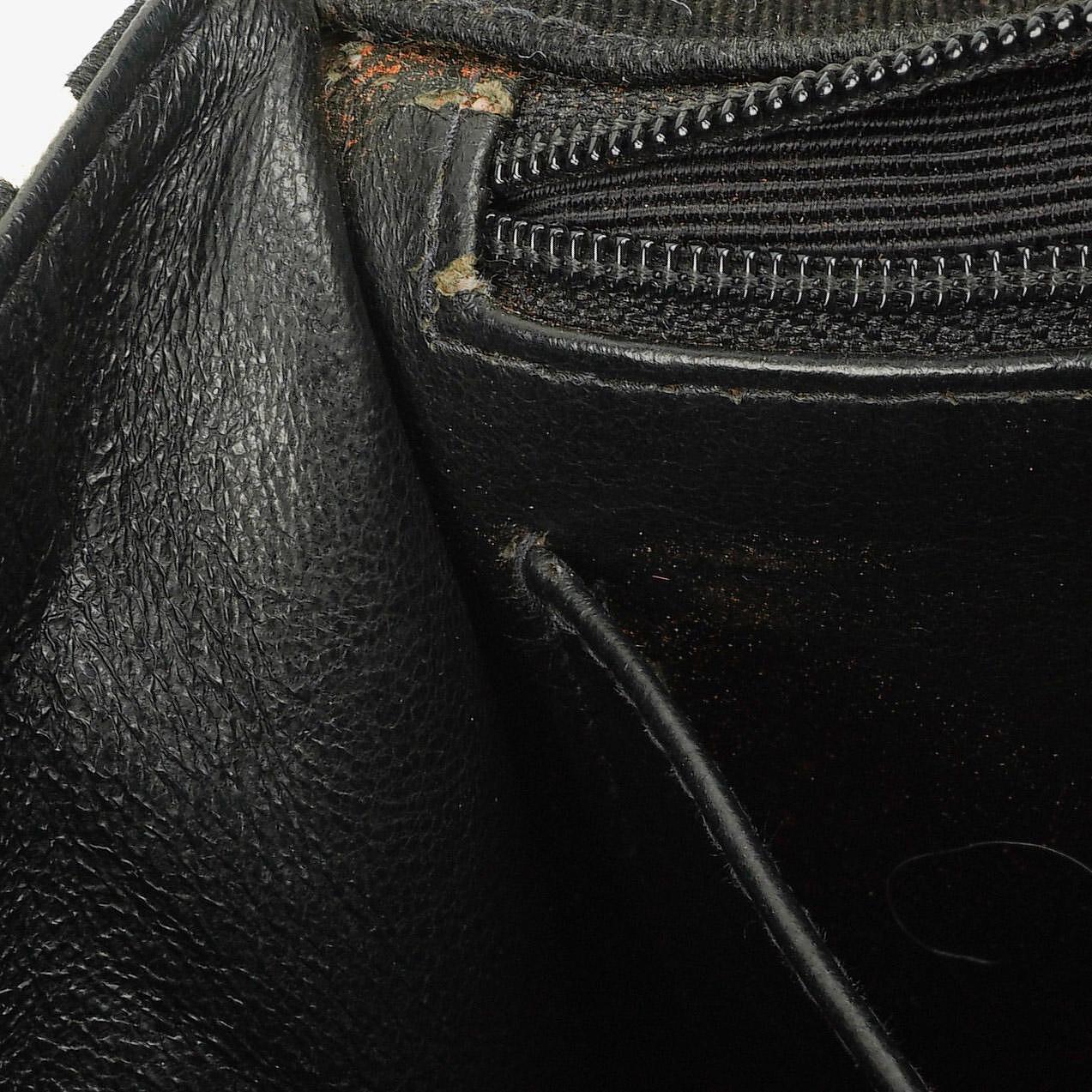 Chanel Black Quilted Canvas Coco ID Chain Bag