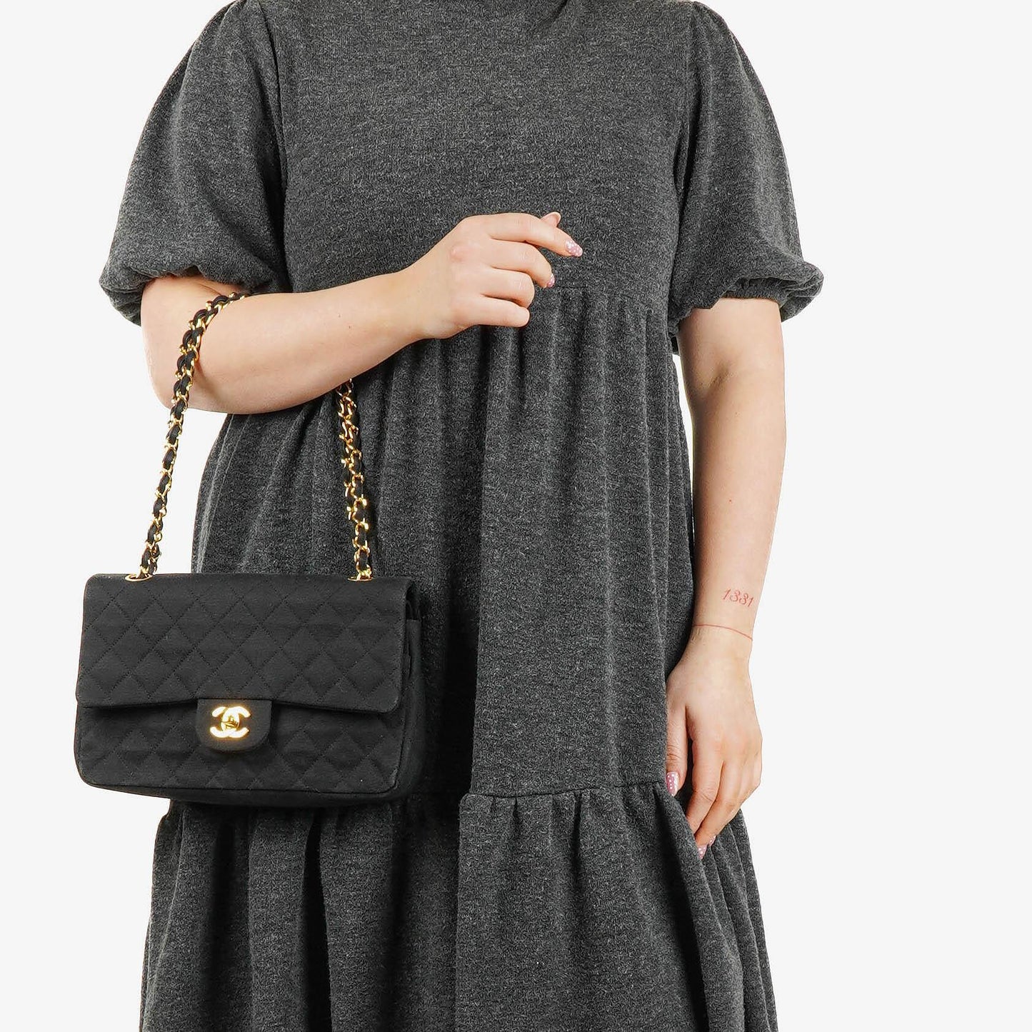 Chanel Black Quilted Double Flap Bag