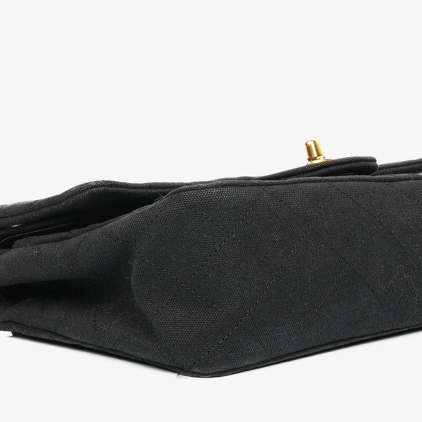 Chanel Black Quilted Double Flap Bag
