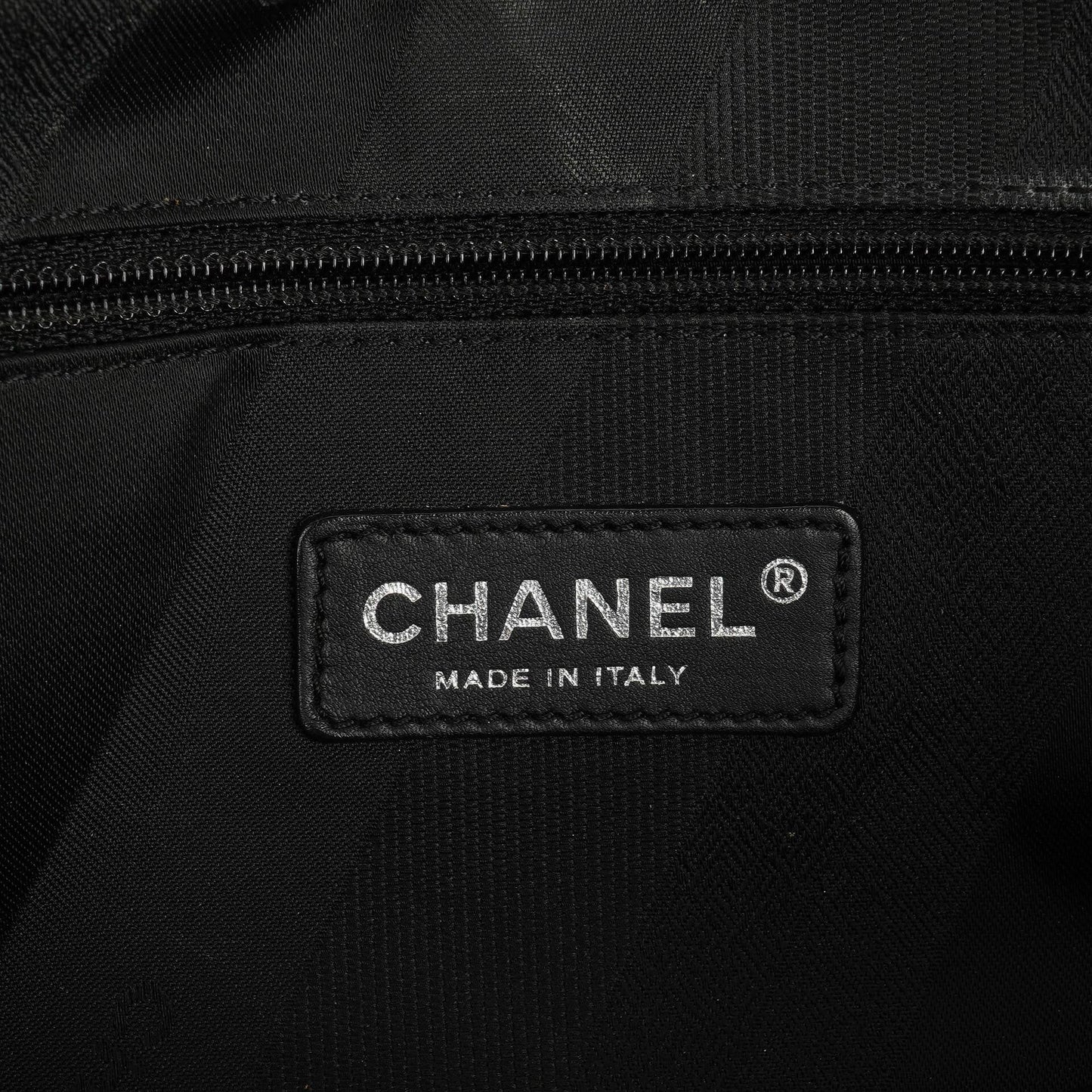 Chanel Black Quilted Glazed Calfskin Leather and Tweed Portobello Tote Bag