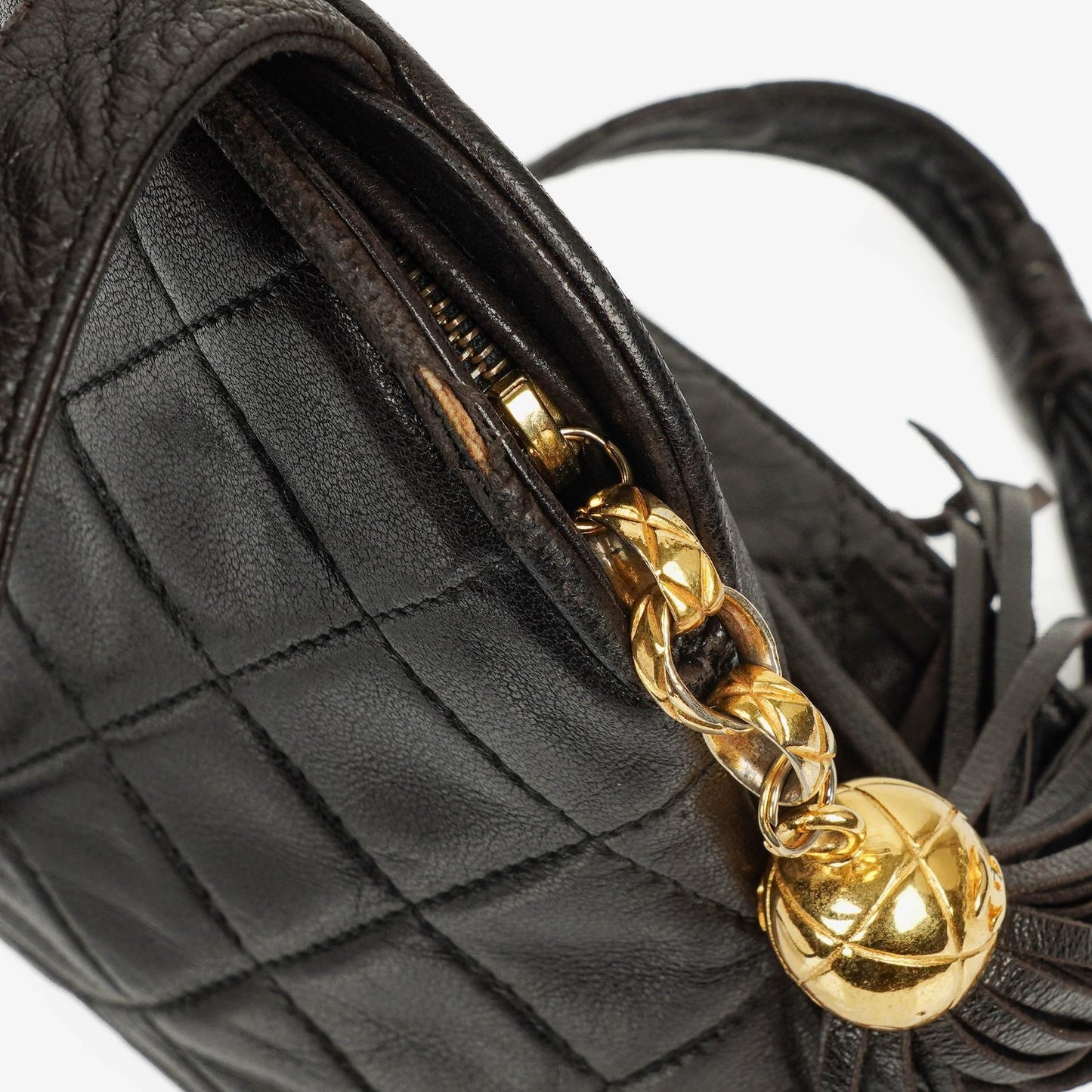 Chanel Black Quilted Lambskin Crossbody Bag