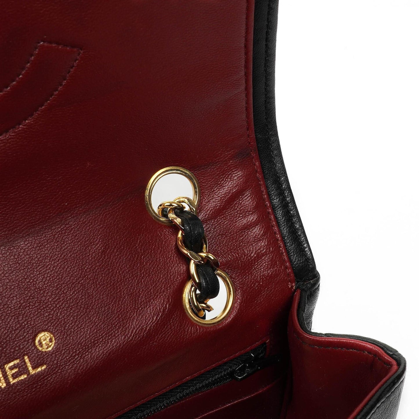 Chanel Black Quilted Lambskin Full Flap Bag With 24K Hardware