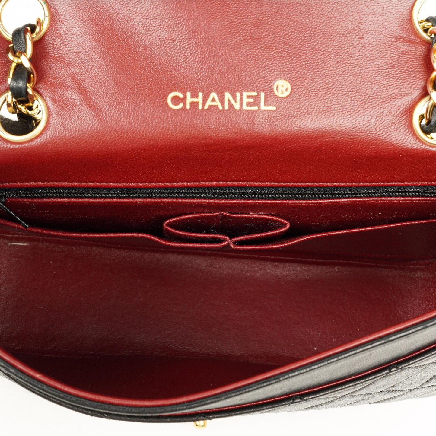 Chanel Black Quilted Lambskin Full Flap Bag With 24K Hardware