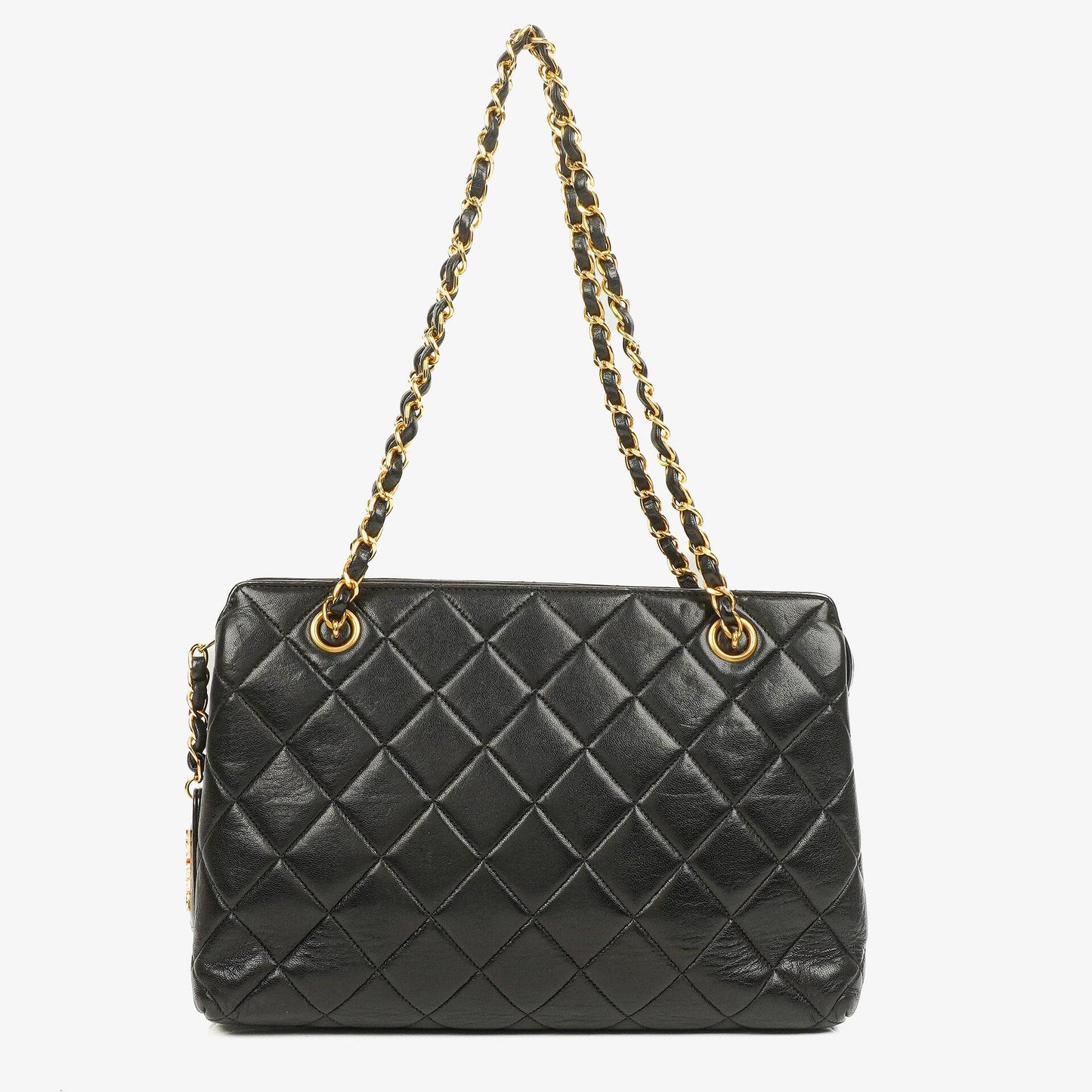 Chanel Black Quilted Lambskin Shoulder Bag