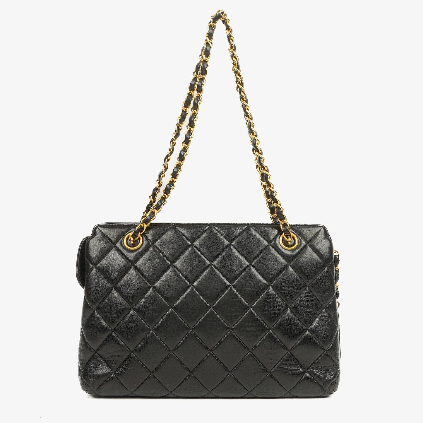 Chanel Black Quilted Lambskin Shoulder Bag