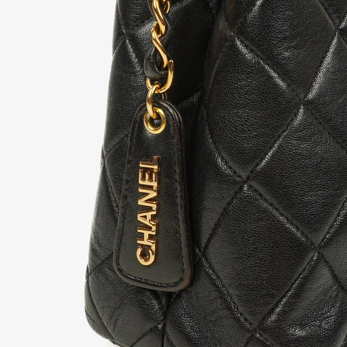 Chanel Black Quilted Lambskin Shoulder Bag