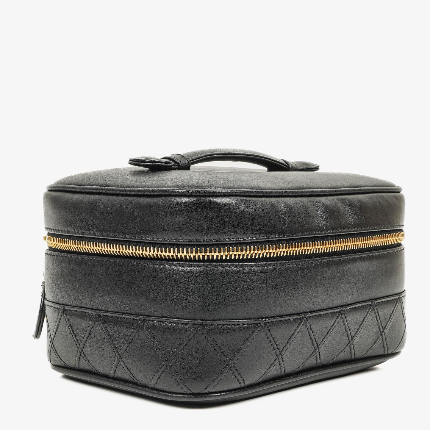 Chanel Black Quilted Lambskin Timeless Cosmetic Case