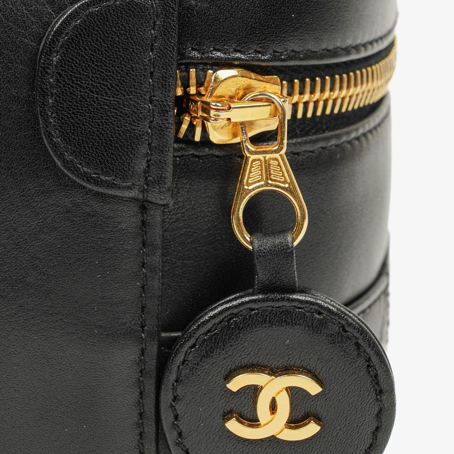 Chanel Black Quilted Lambskin Timeless Cosmetic Case
