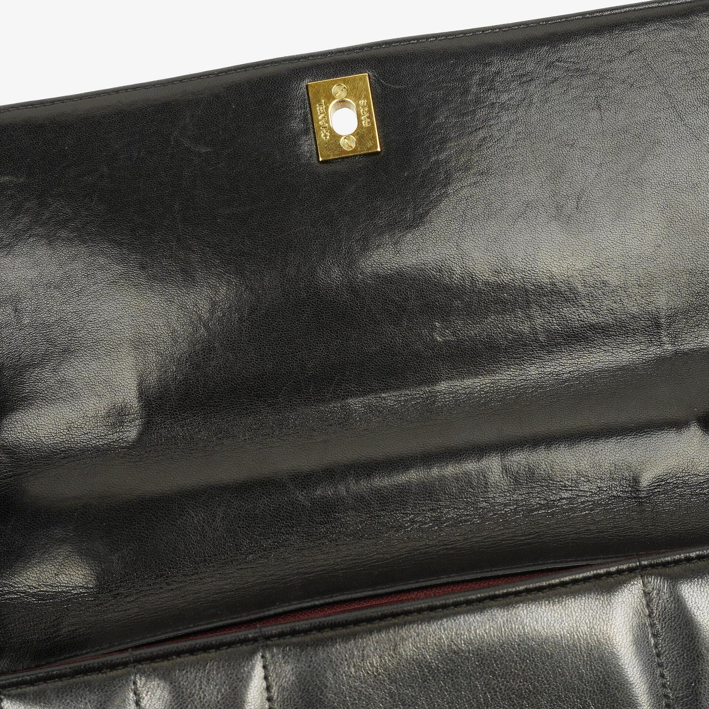 Chanel Kelly Black Vertical Quilted Lambskin Flap Bag With 24K Gold-Plated Hardware