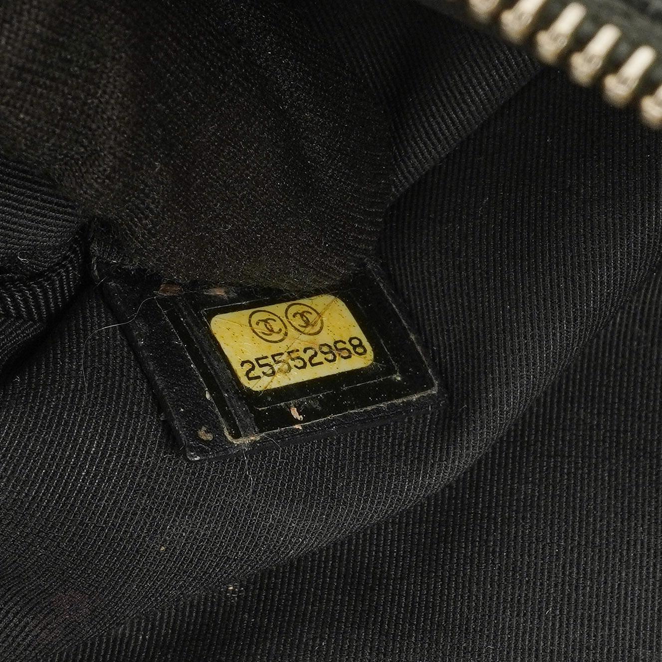 Chanel Black Quilted Leather Caviar Boy Medium Clutch
