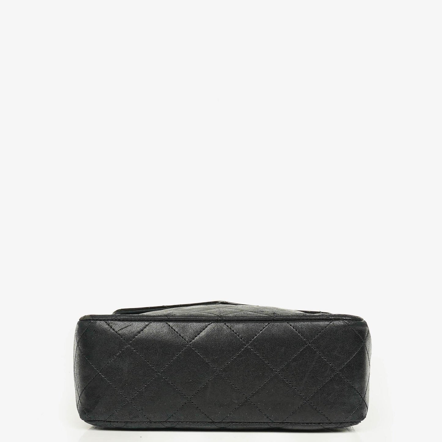 Chanel Black Quilted Leather Square Single Flap Bag