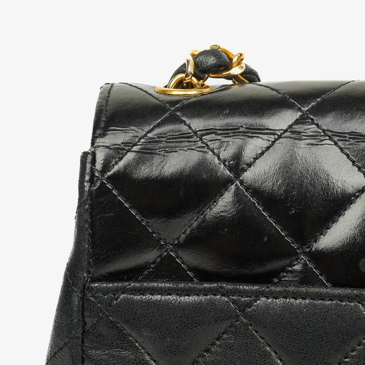 Chanel Black Quilted Leather Square Single Flap Bag