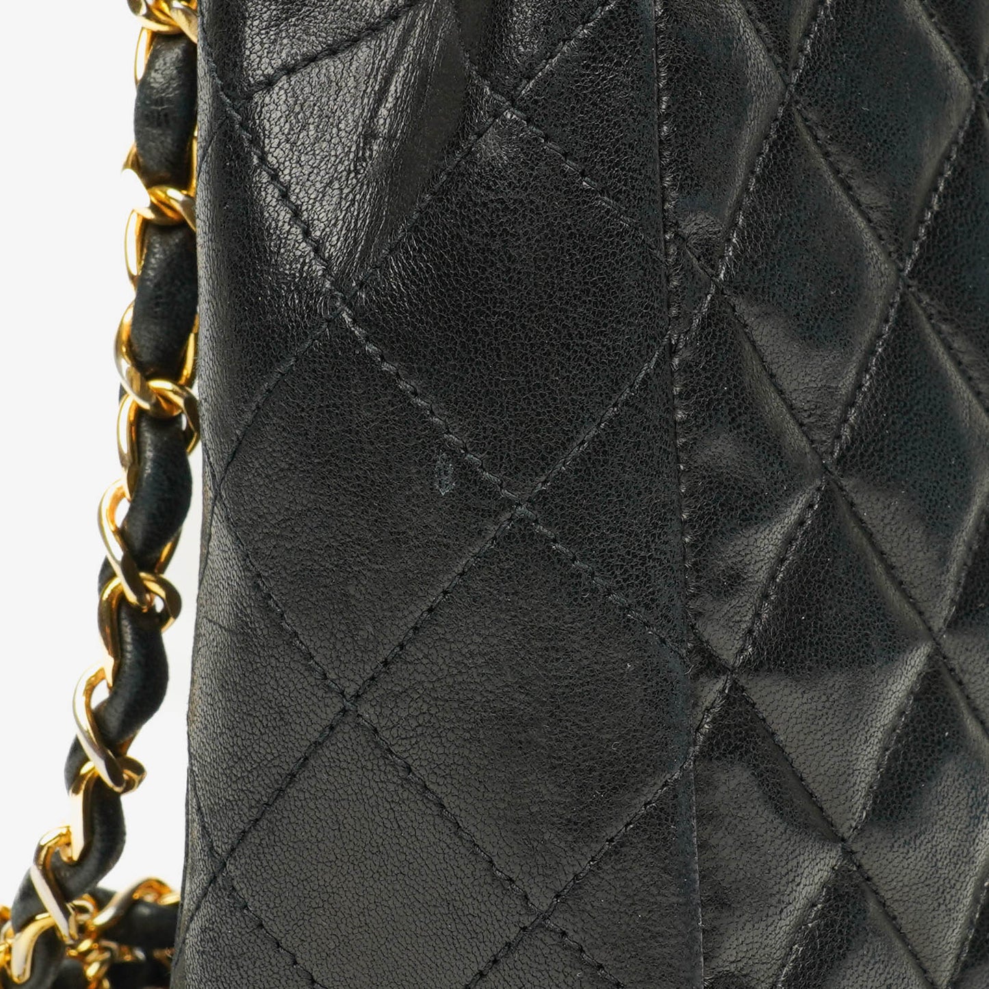 Chanel Black Quilted Leather Square Single Flap Bag