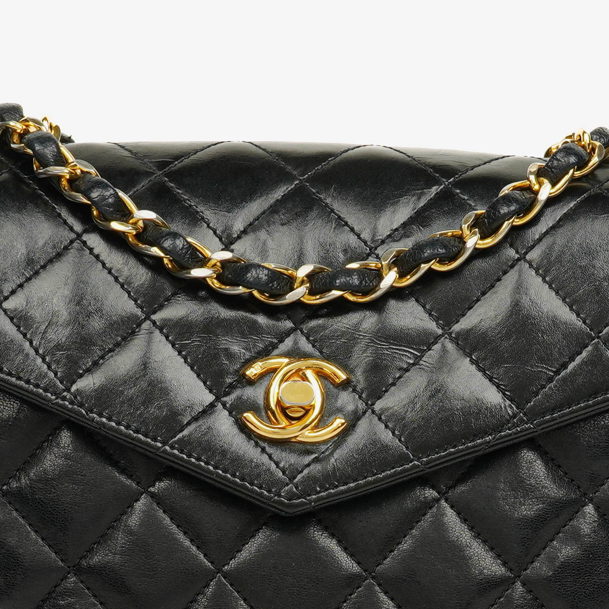 Chanel Black Quilted Leather Square Single Flap Bag