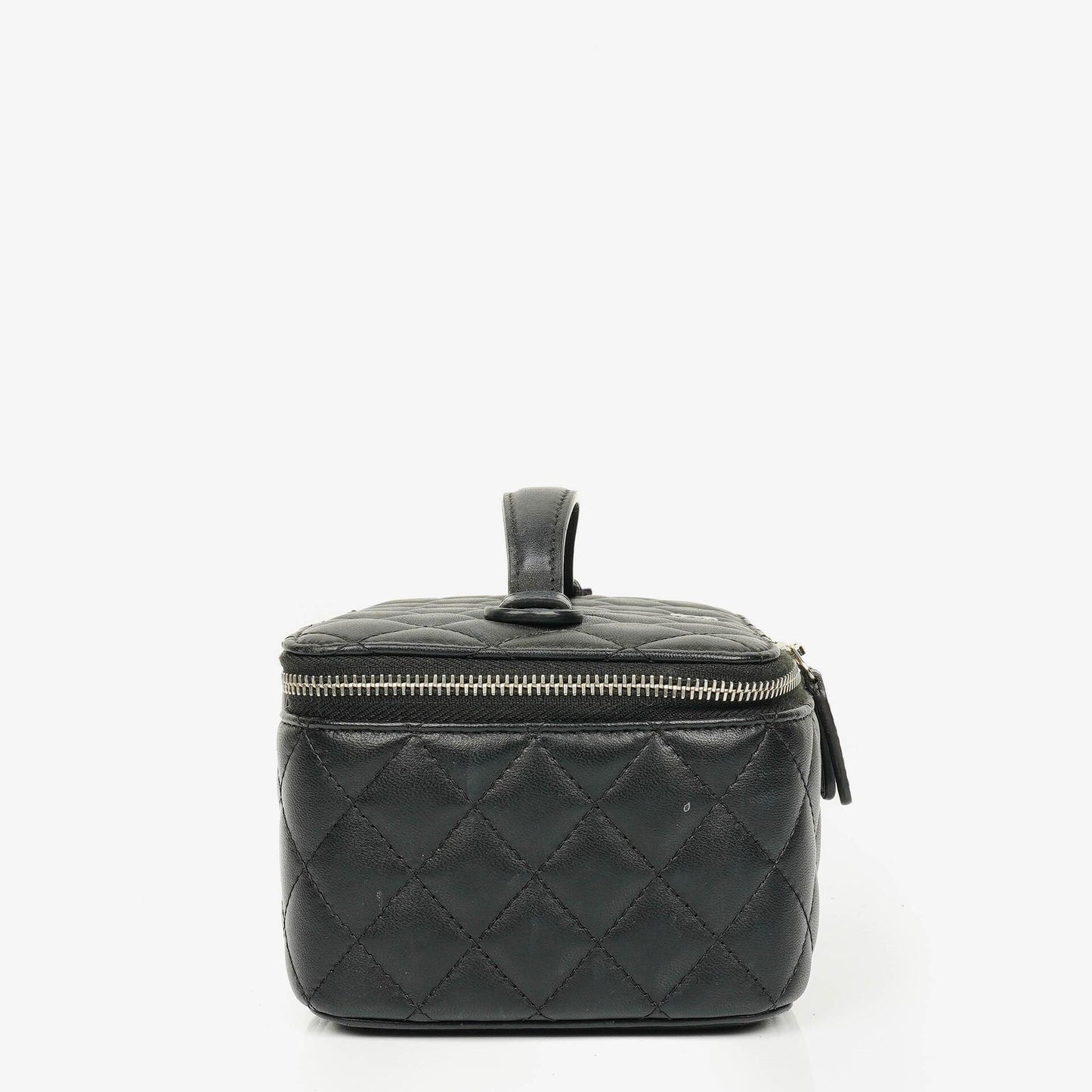 Chanel Black Quilted Vanity Case