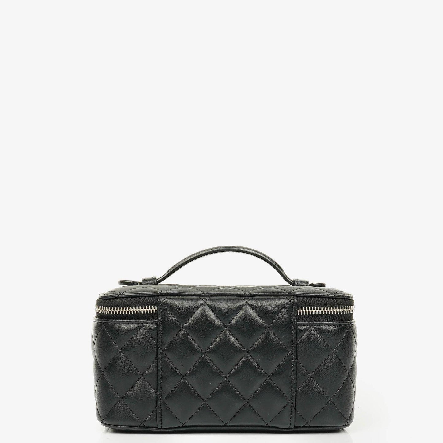 Chanel Black Quilted Vanity Case