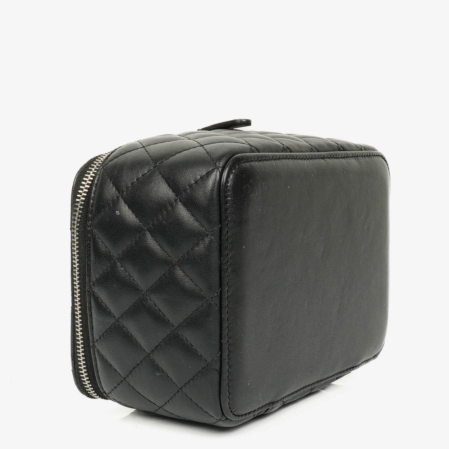 Chanel Black Quilted Vanity Case