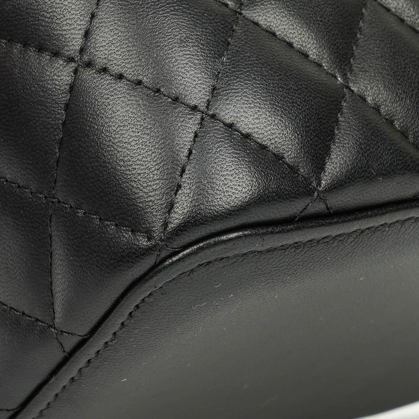Chanel Black Quilted Vanity Case