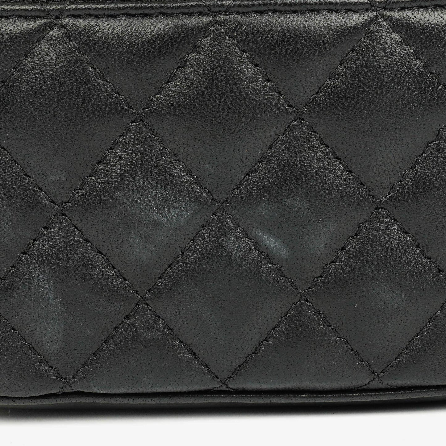 Chanel Black Quilted Vanity Case