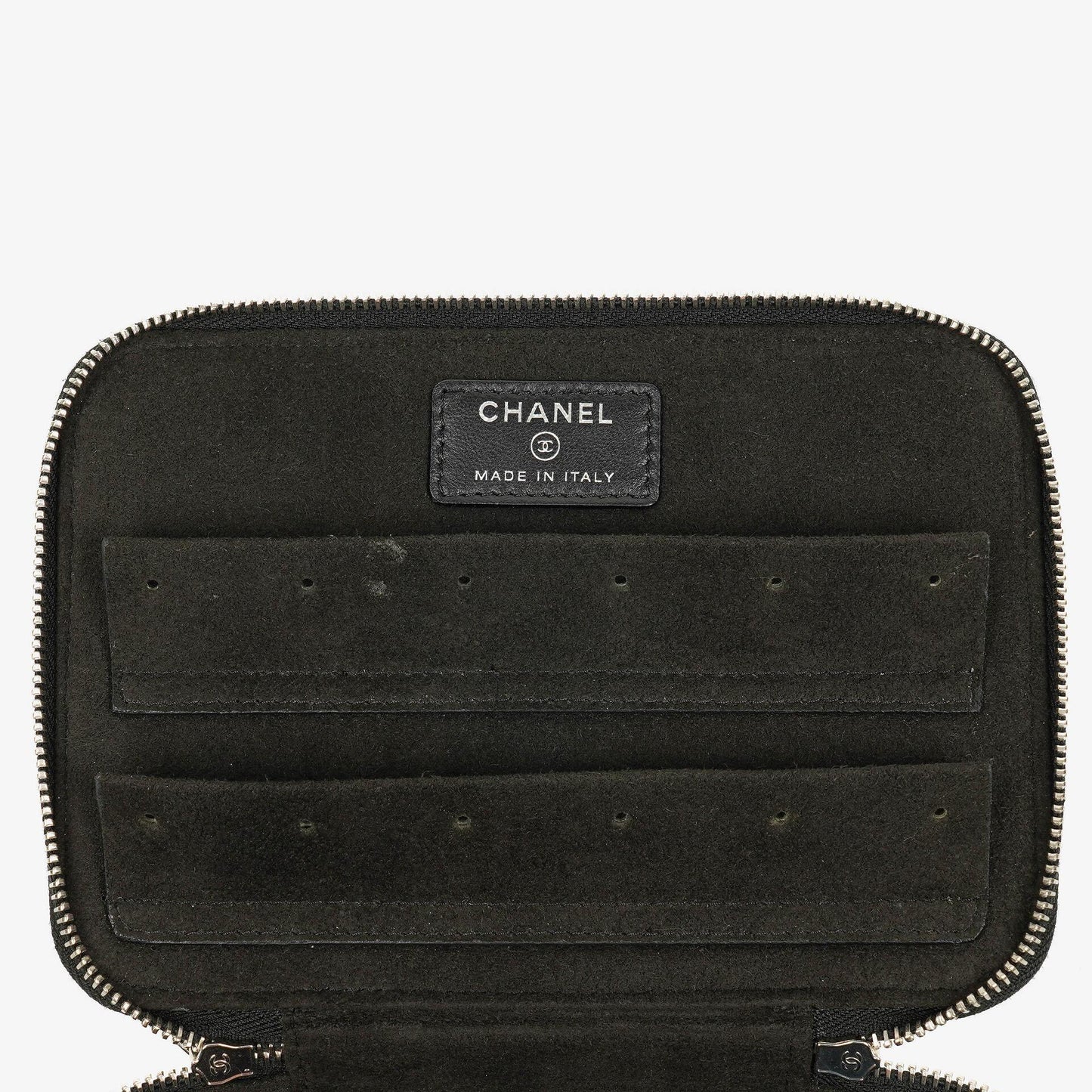 Chanel Black Quilted Vanity Case