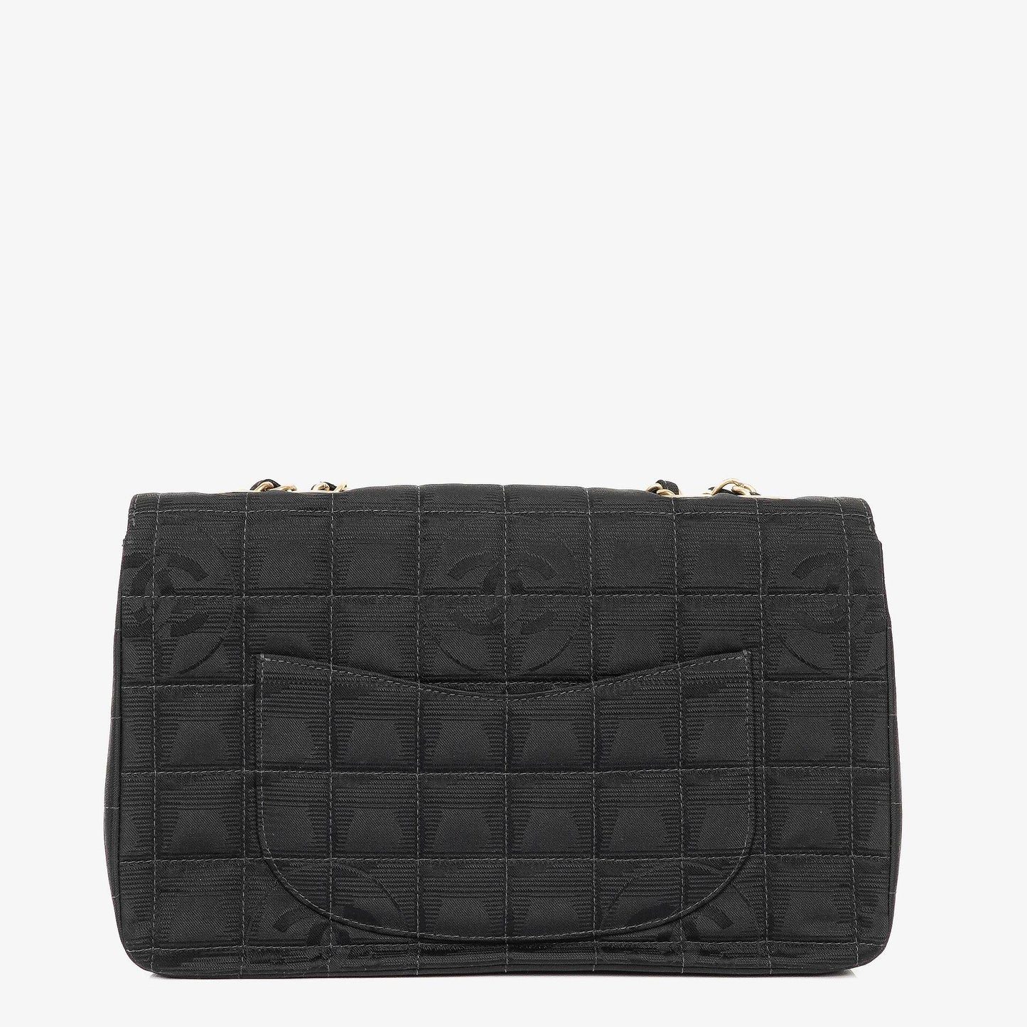 Chanel Black Travel Line Chocolate Bar Single Flap Bag