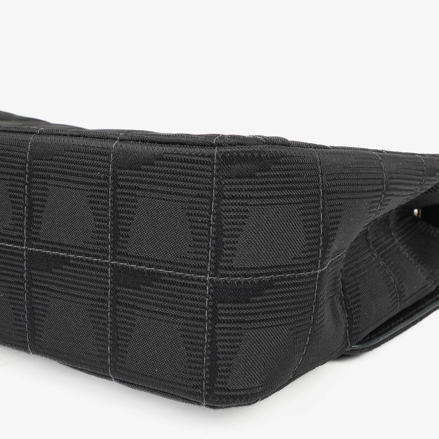 Chanel Black Travel Line Chocolate Bar Single Flap Bag