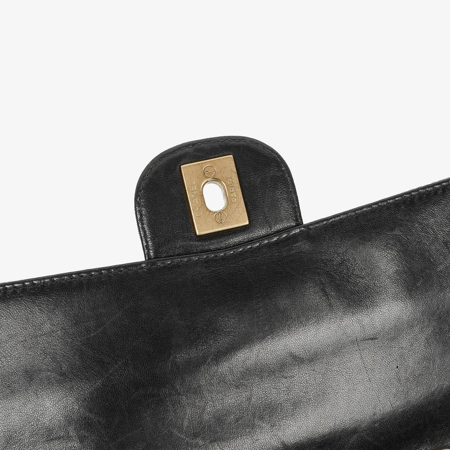 Chanel Black Travel Line Chocolate Bar Single Flap Bag