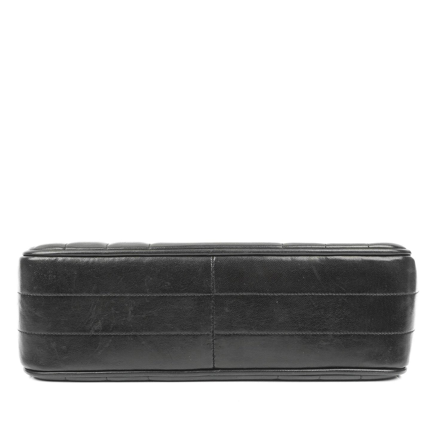 Chanel Black Vertical Quilted Lambskin Kelly Flap Bag