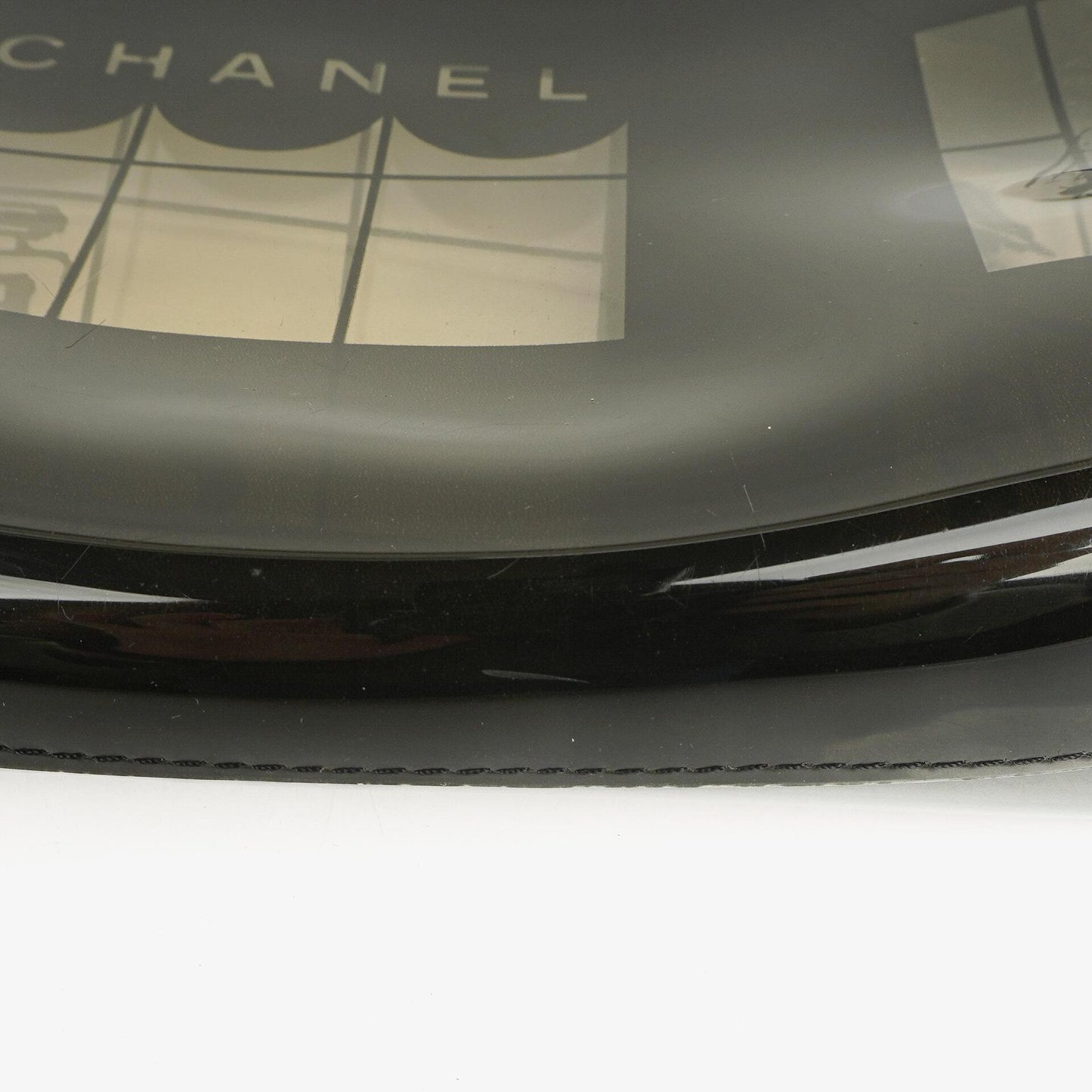 Chanel Black Vinyl Maison Window Print Shoulder Bag, 2003-2004