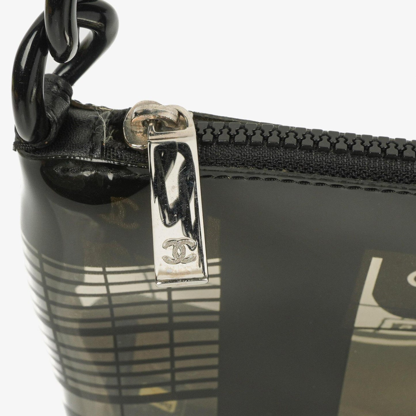 Chanel Black Vinyl Maison Window Print Shoulder Bag, 2003-2004