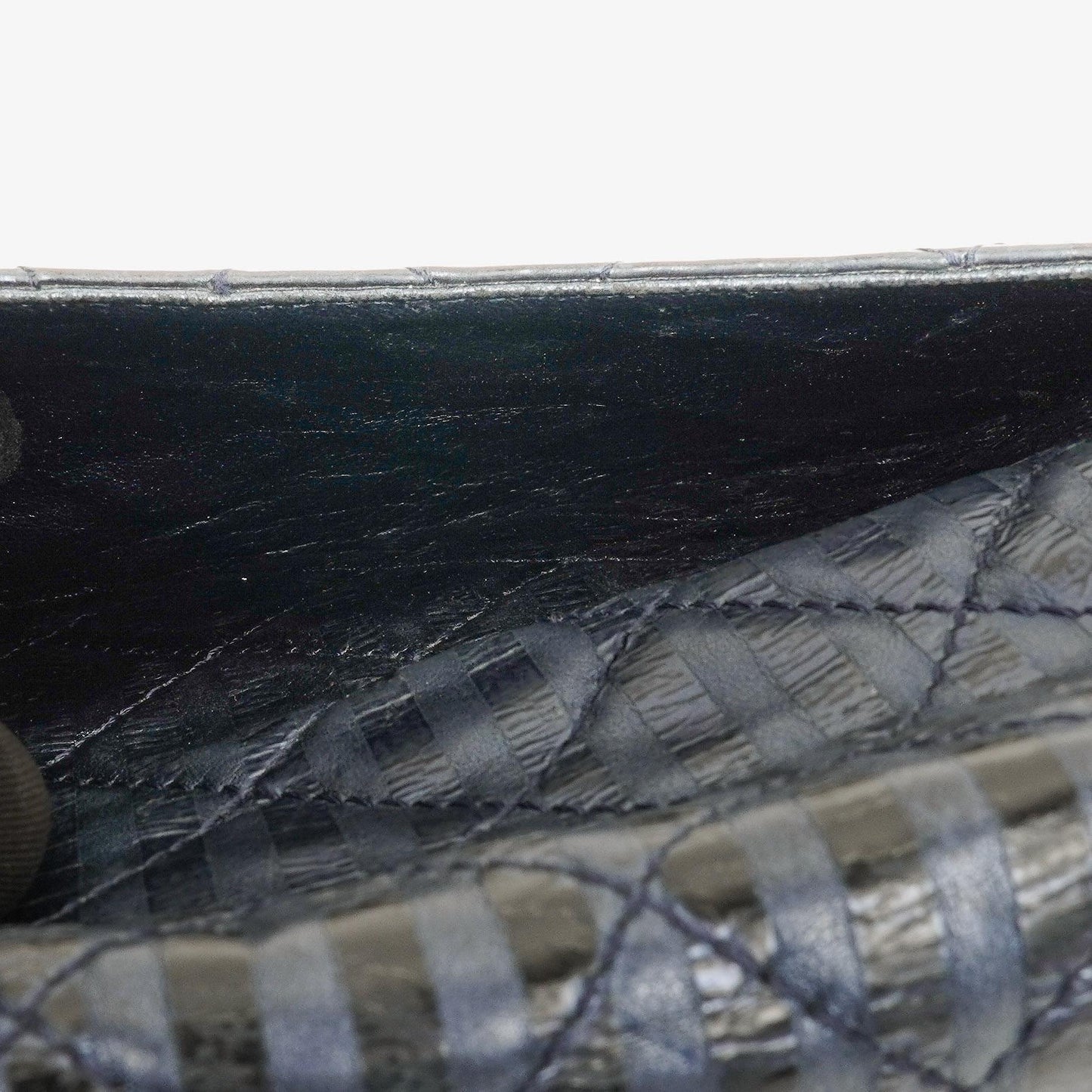 Chanel Blue Metallic Striped 2.55 Reissue Quilted Calfskin Leather 227 Jumbo Flap Bag