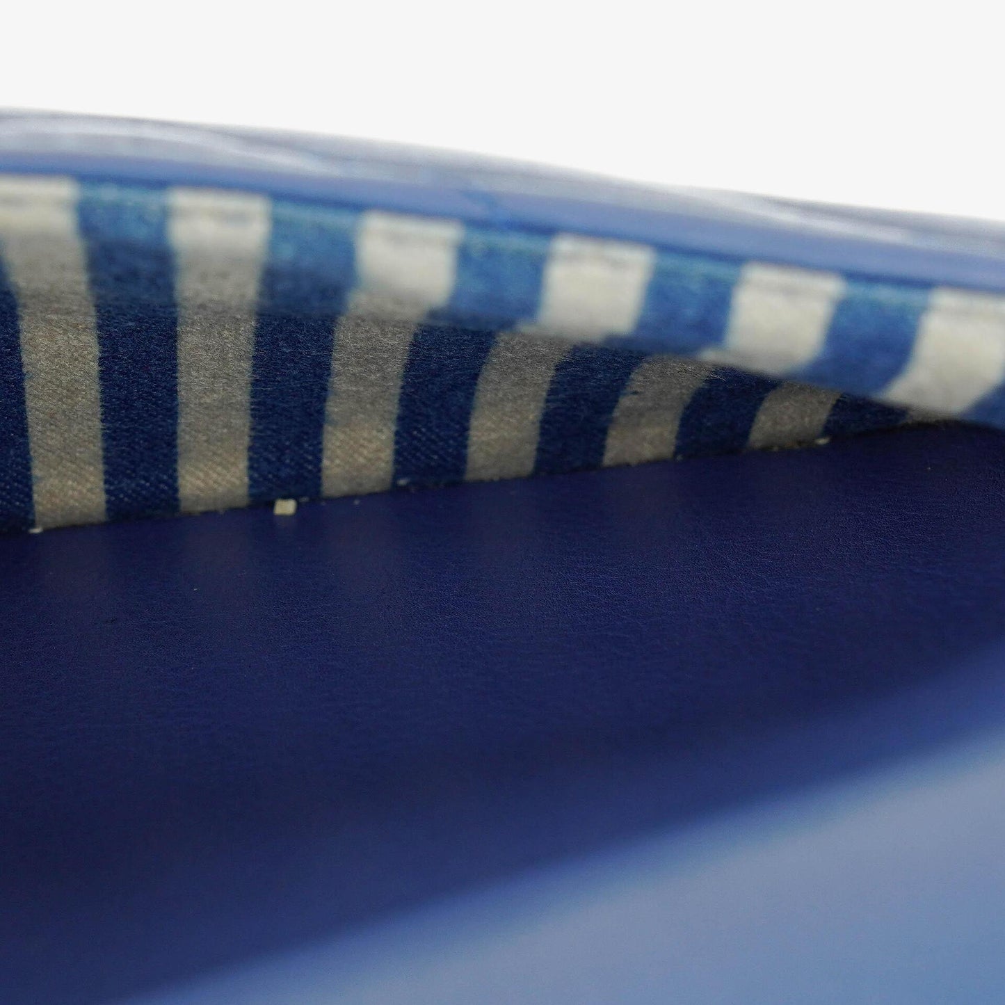Chanel Blue Small Chevron Leather Envelope Flap Bag