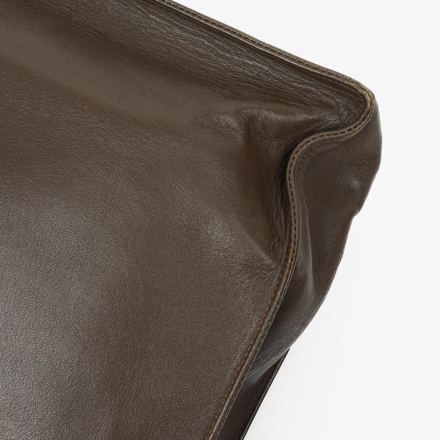 Chanel Brown Leather CC Logo Chain Tote Bag