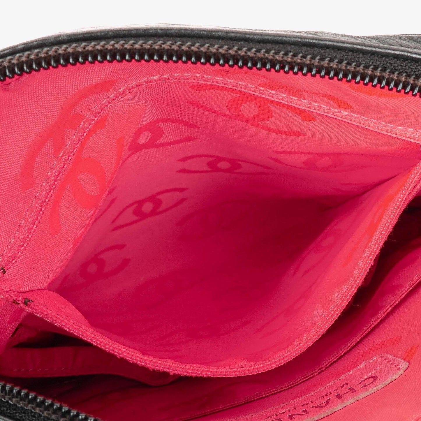 Chanel Cambon Black Leather Quilted Medium Messenger Bag