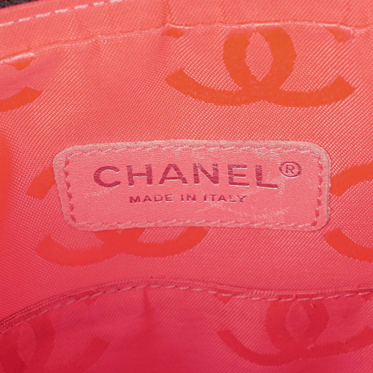 Chanel Cambon Black Leather Quilted Medium Messenger Bag