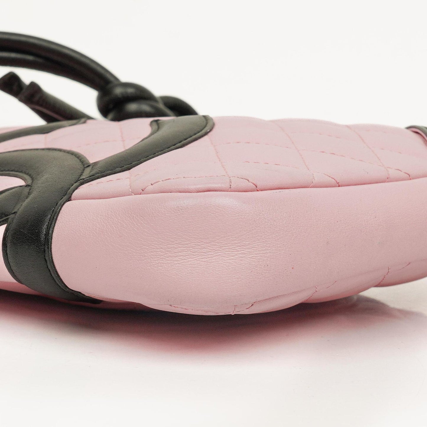 Chanel Cambon Pink Leather Quilted Medium Messenger Bag